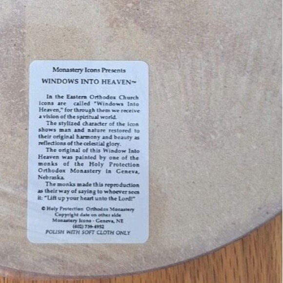 New Sealed Monastery Icons Windows Into Heaven Religious Plaque Icon Jesus 11" - Picture 2 of 4